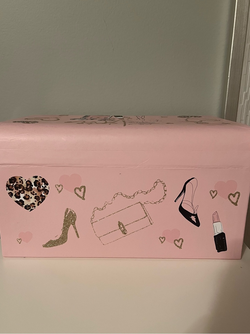 Pink Decorative Fashion-Themed Storage Box - Picture 5 of 11